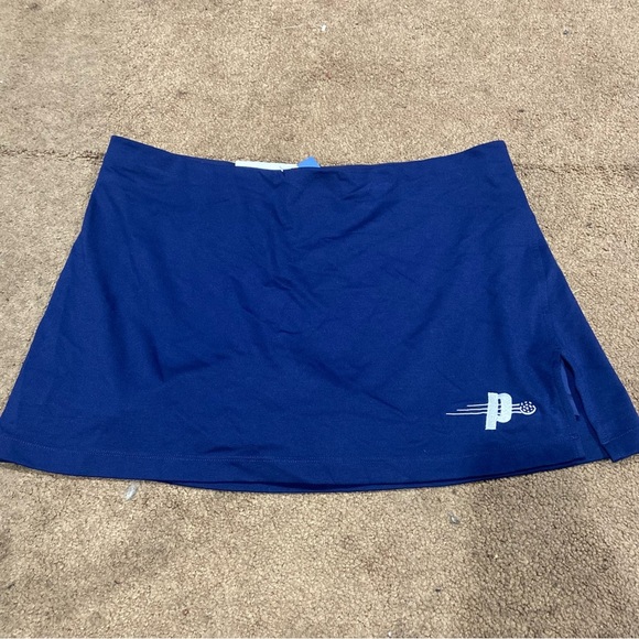Prince Pickleball Women's Mid-Rise Mini Slit Skort Embroidered XXL Blue - Picture 2 of 6